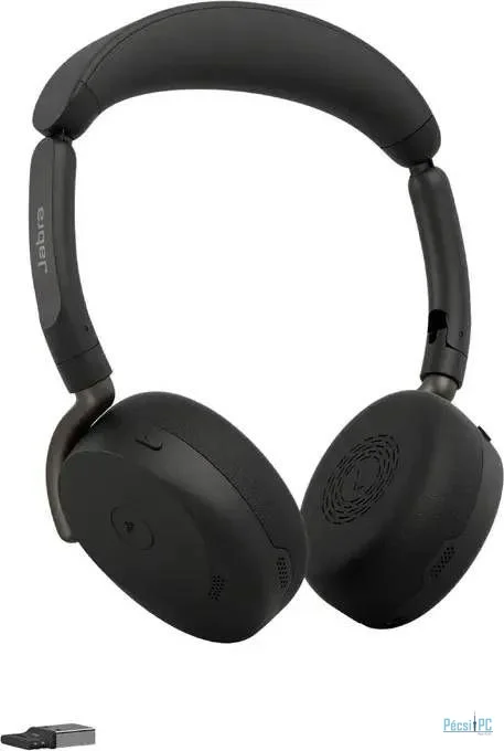 Jabra Evolve3 65 Flex UC Stereo Link390a Wireless Bluetooth Headset Black