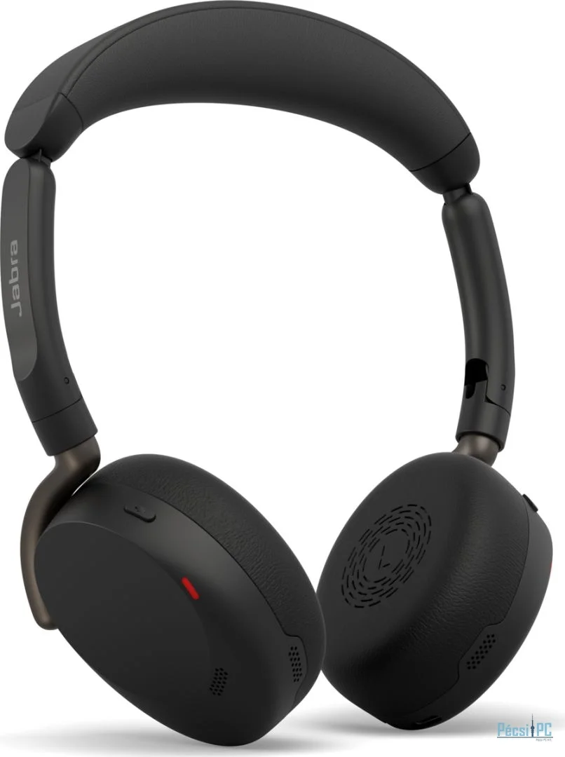 Jabra Evolve3 65 Flex UC Stereo Link390c Wireless Bluetooth Headset + Wireless Charger Black