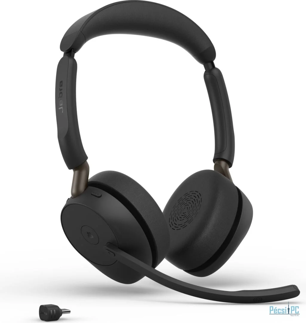Jabra Evolve3 65 MS Stereo Link 390c Wireless Bluetooth Headset Black