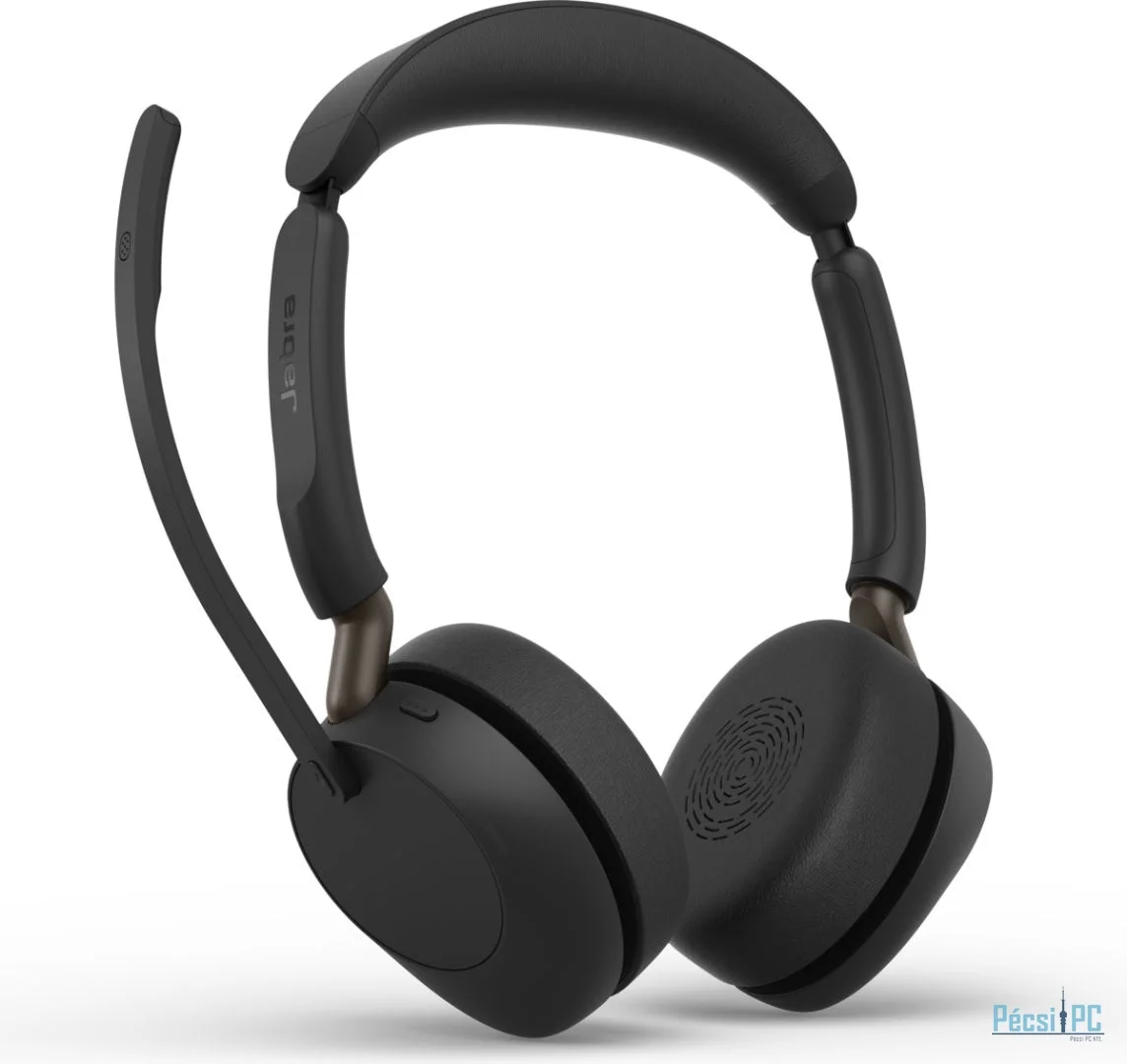 Jabra Evolve3 65 UC Stereo Link 390c Wireless Bluetooth Headset Black