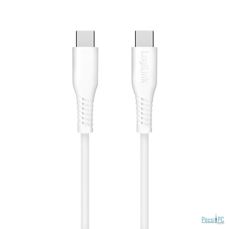 Logilink USB 2.0 Type-C cable C/M to C/M 60W 1,5m White