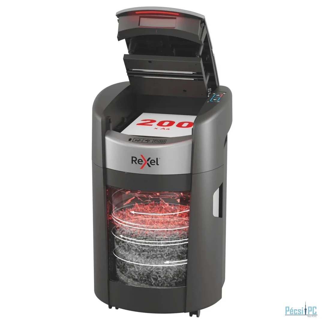 Rexel ShredMax AutoFeed+ 200M P5 Iratmegsemmisítő Black