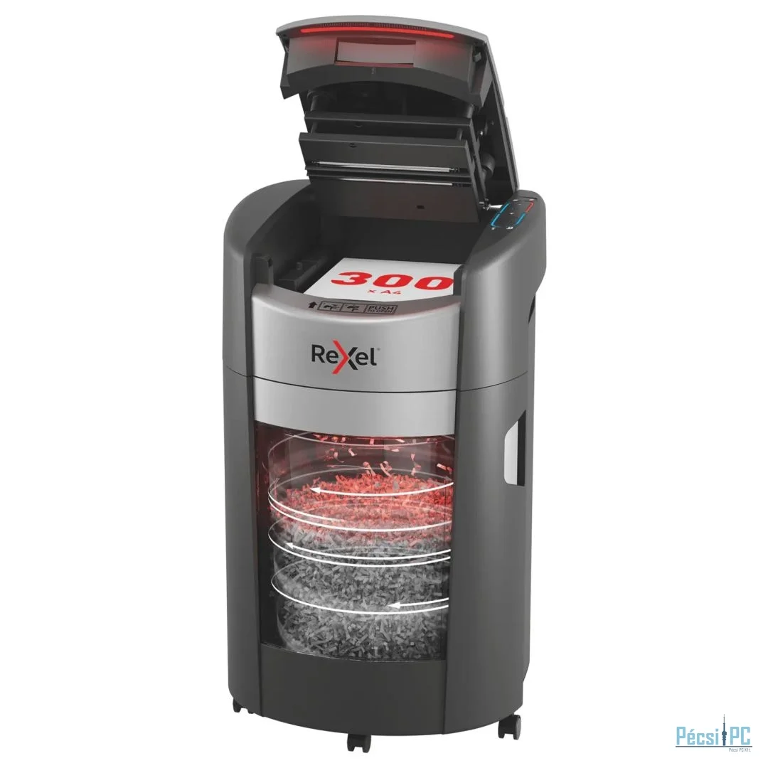 Rexel ShredMax AutoFeed+ 300M P5 Iratmegsemmisítő Black