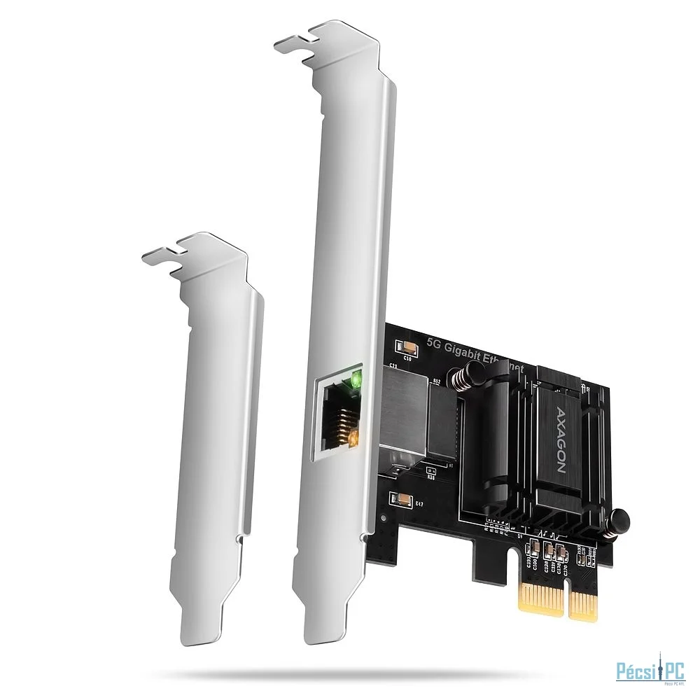 AXAGON PCEE-G50 PCIe Adapter 5 Gigabit Ethernet Realtek PXE w. SP & LP