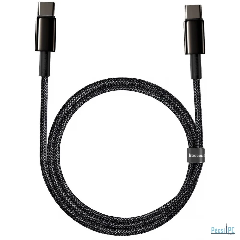 Baseus Tungsten Gold USB-C - USB-C Cable 2m Black