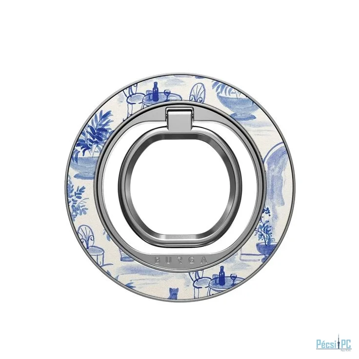Burga Magnetic Ring Holder Silver Sobremesa