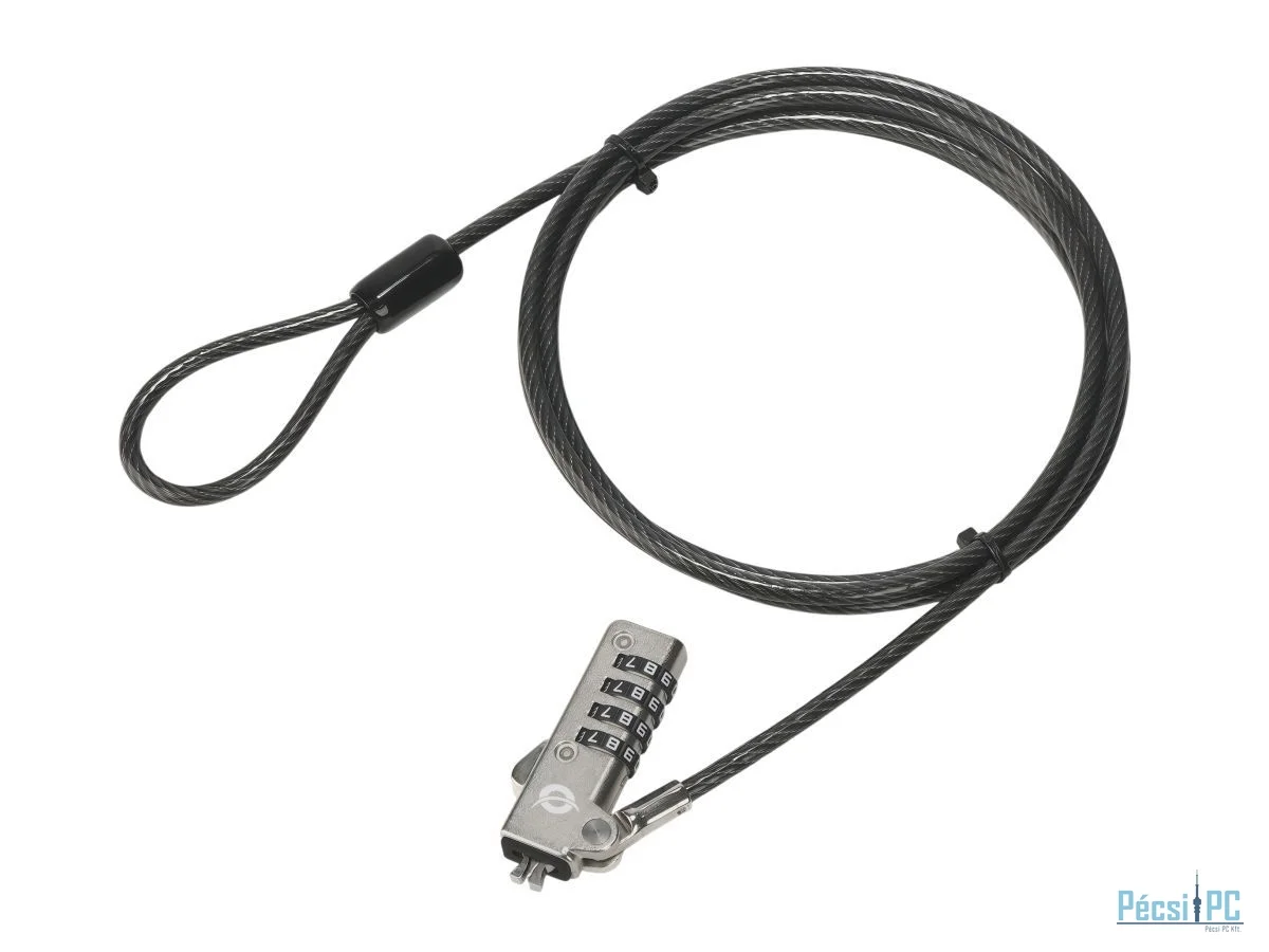 Conceptronic  CUSTODIO01BW Combination Laptop Lock 1,8m Black