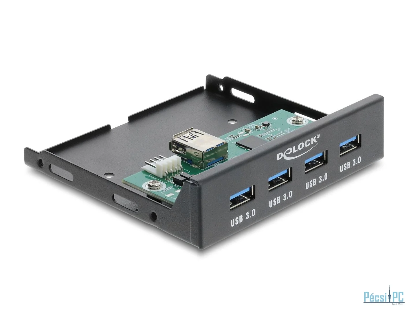 DeLock Front Panel 3.5″ USB 5Gbps 4xUSB Black