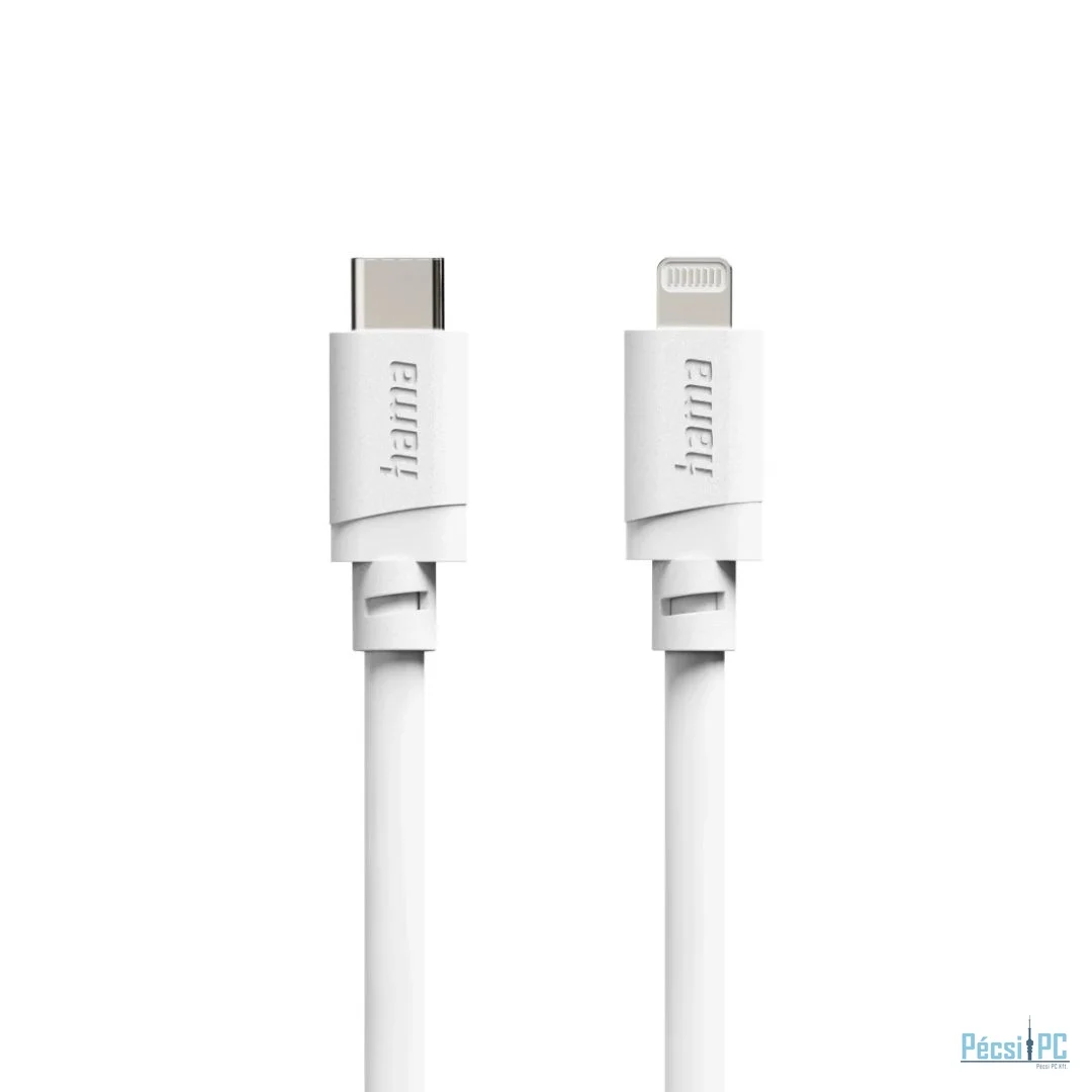 Hama Charging Cable USB-C - Lightning for iPhone/iPad MFi 2m White