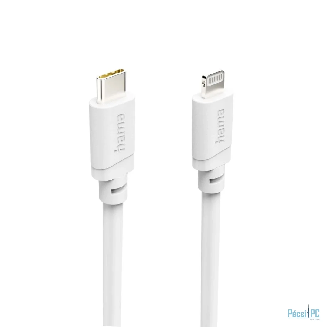 Hama Charging Cable USB-C - Lightning for iPhone/iPad MFi 2m White
