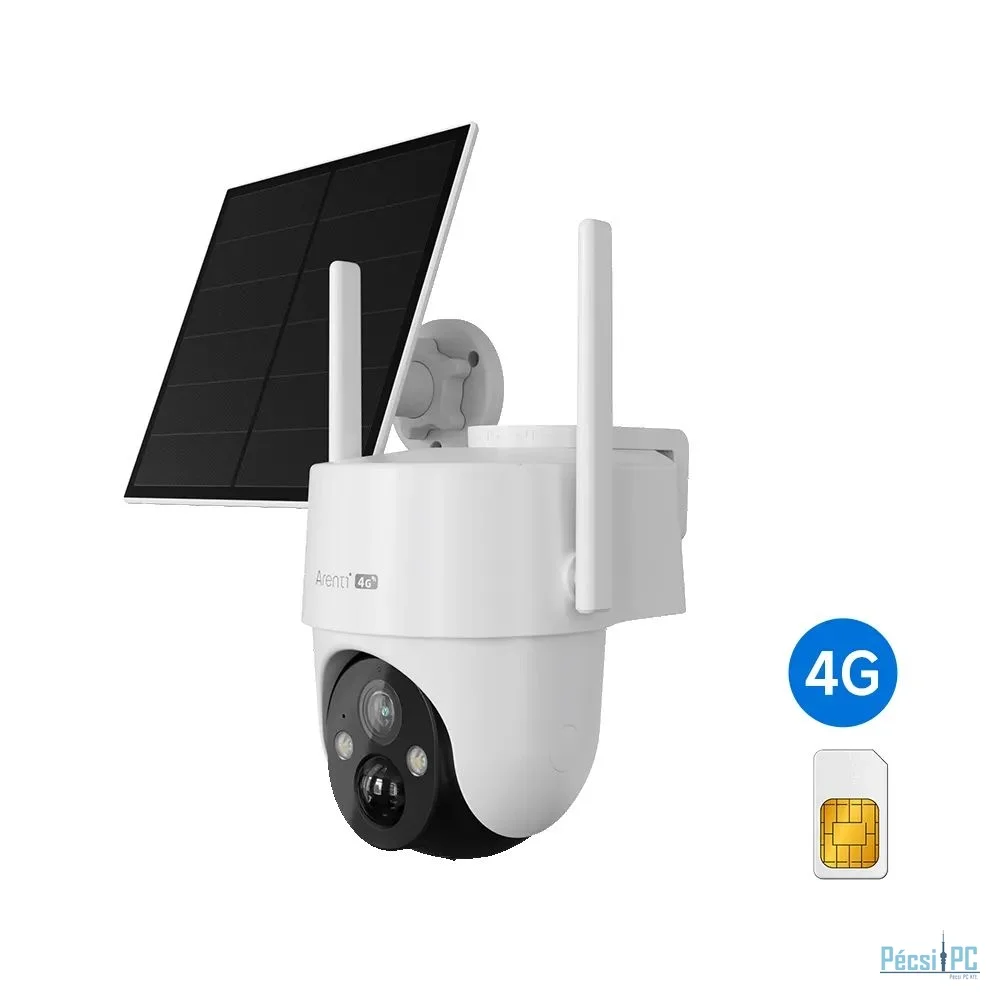 Laxihub Arenti GO3G + SP2 2K 3MP 4G Outdoor PIT Battery Security Camera