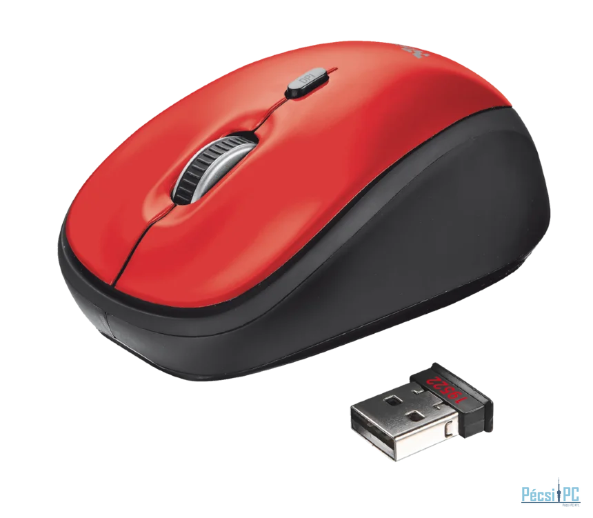 Trust Yvi Wireless Mini Mouse Red