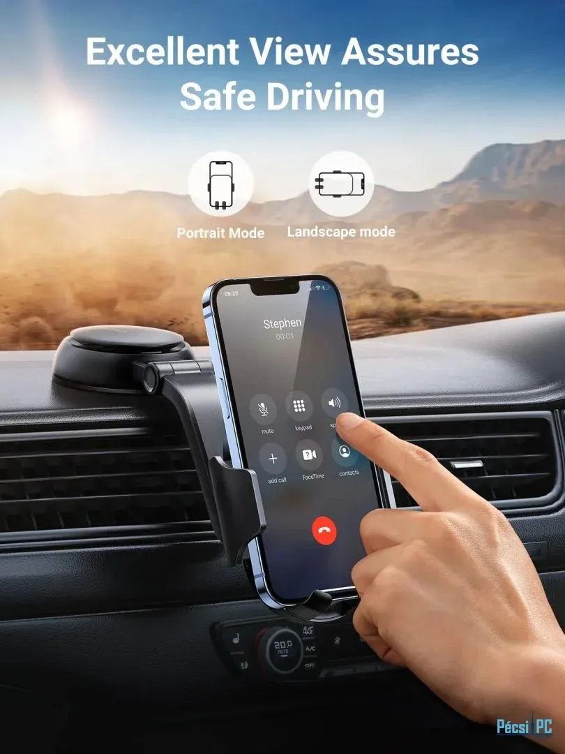 UGREEN LP405 Magnetic Car Phone Holder Air Vent Mount Black