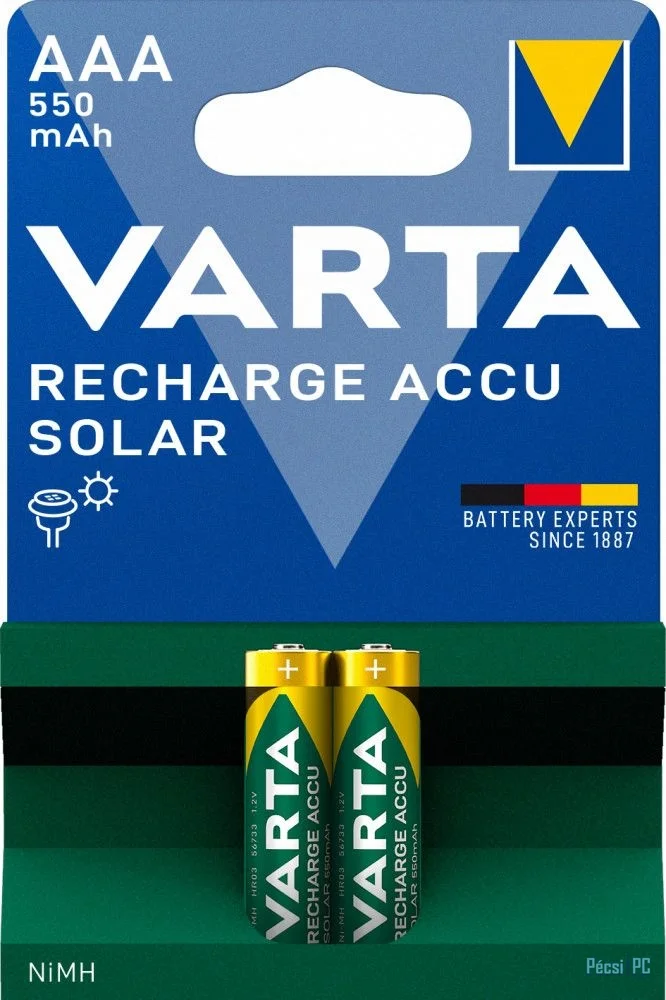 Varta 550mAh AAA Ni-MH akkumulátor 2db/csomag