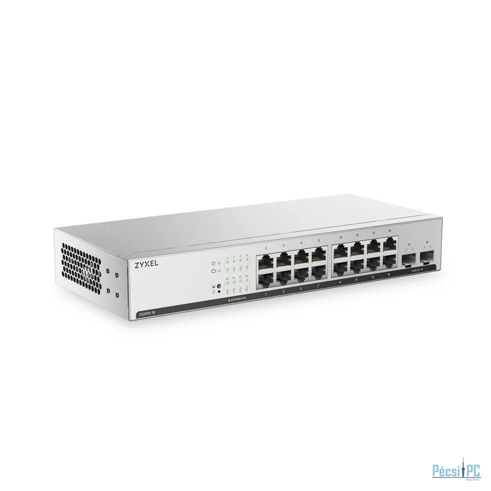 ZyXEL GS1915-18V2-EU0101F 18-port GbE Smart Managed Switch