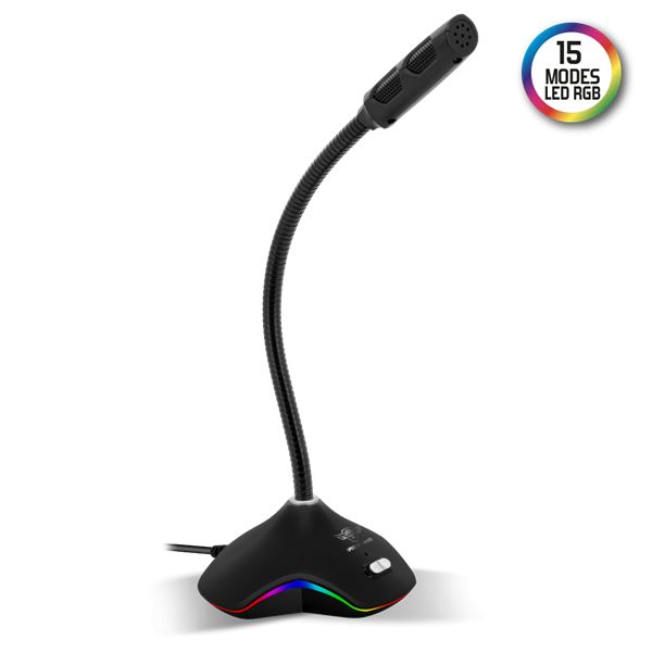 Spirit Of Gamer EKO300 RGB USB microphone Black