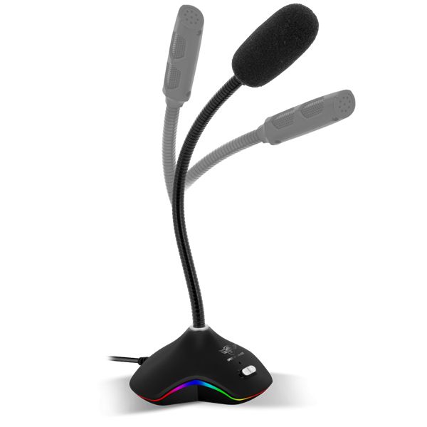 Spirit Of Gamer EKO300 RGB USB microphone Black