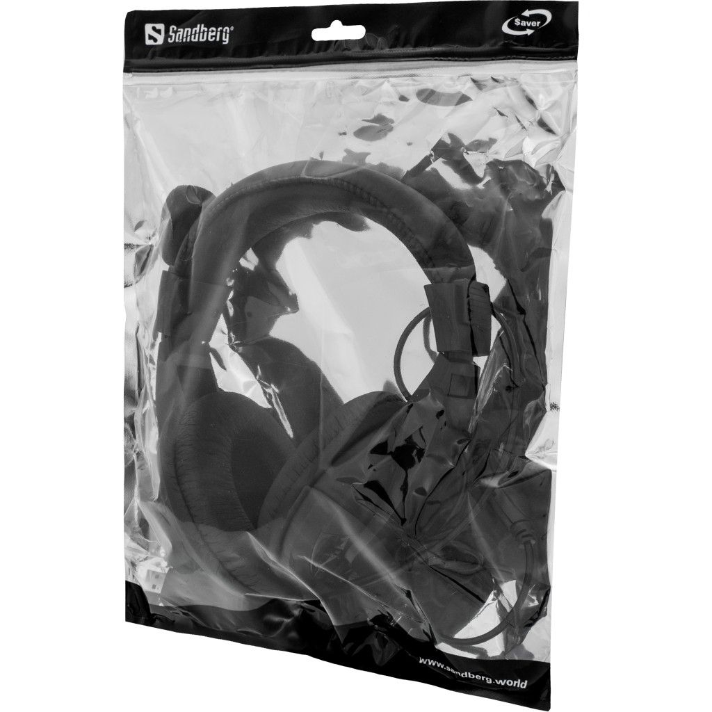 Sandberg Saver USB Headset Large Black