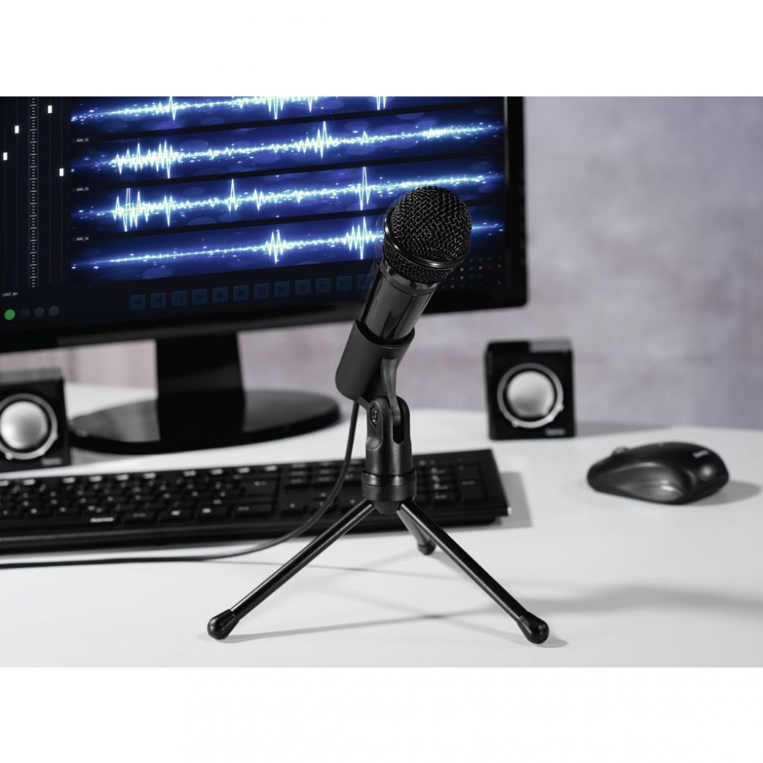 Hama MIC-P35 Allround Microphone for PC and Notebook Black