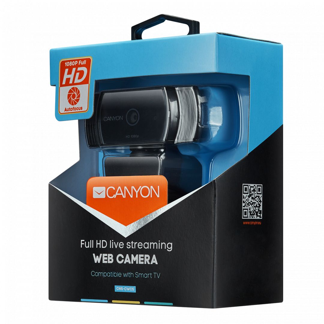 Canyon CNS-CWC5 Full HD Webkamera Black