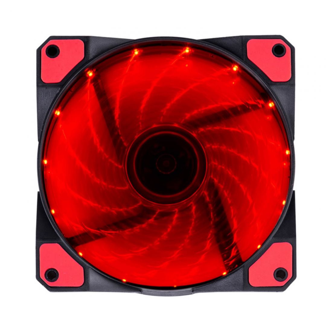 Akyga AW-12C-BR 120mm MOLEX / 3-pin 15 LED Red