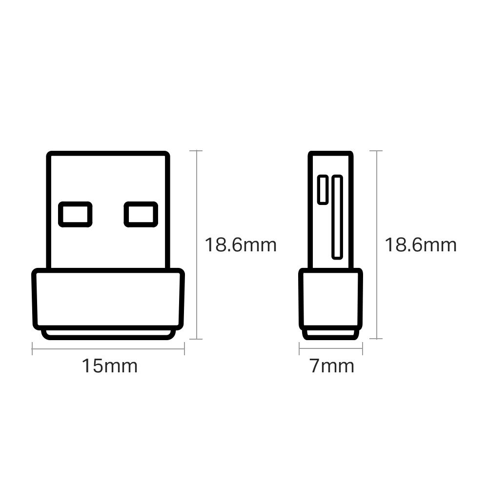 TP-Link Archer T2U Nano AC600 Nano Wireless USB Adapter