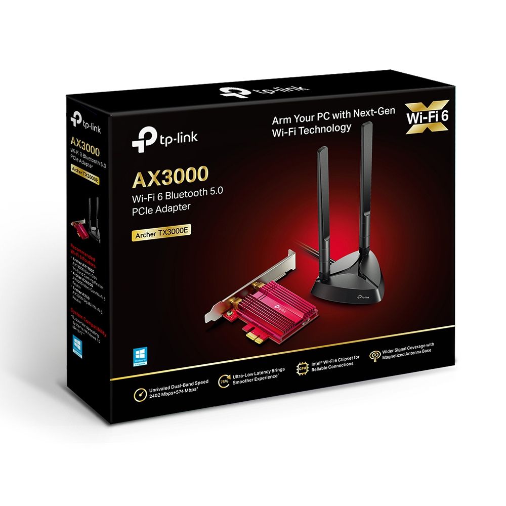 TP-Link Archer TX3000E Wi-Fi 6 Bluetooth 5.0 PCIe Adapter