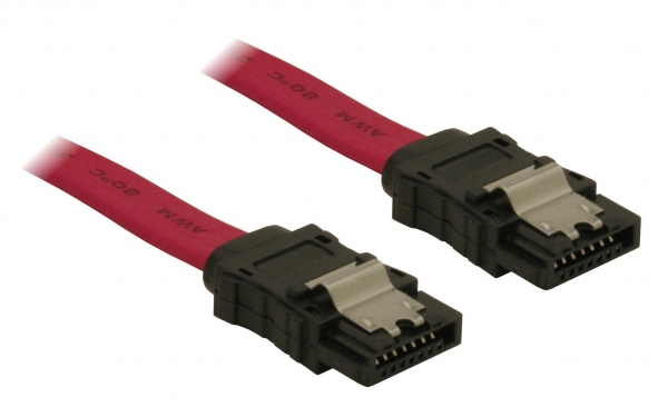 DeLock SATA cable 50cm straight/straight metal