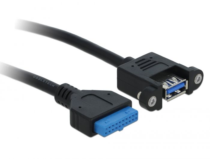 DeLock USB 3.0 pin header female > 1x USB 3.0-A female