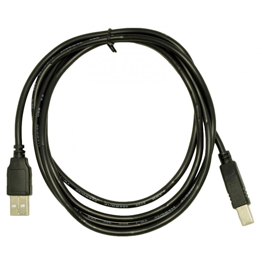 Akyga AK-USB-04 USB A / USB B cable 1,8m Black