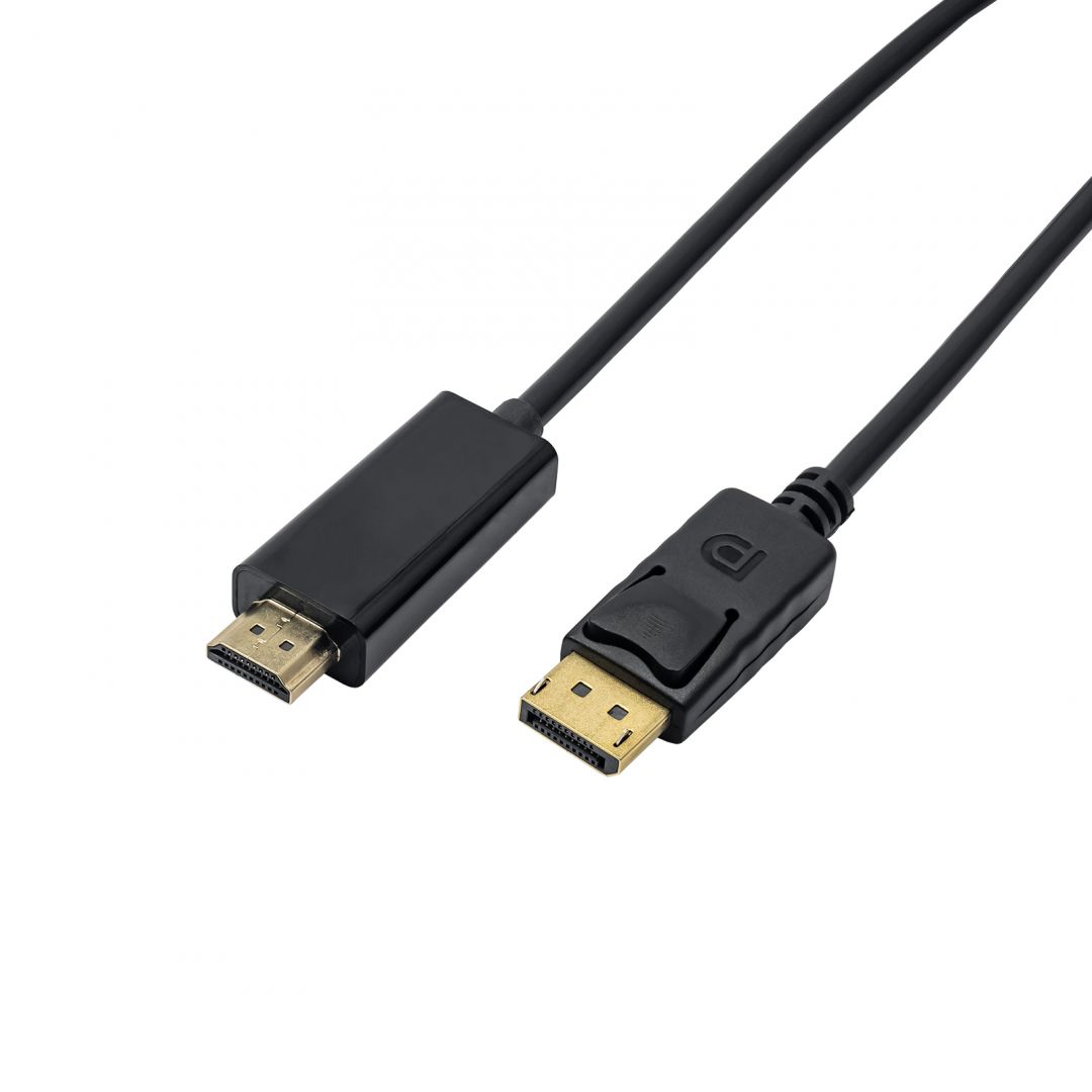 Akyga AK-AV-05 HDMI / DisplayPort 1,8m cable Black