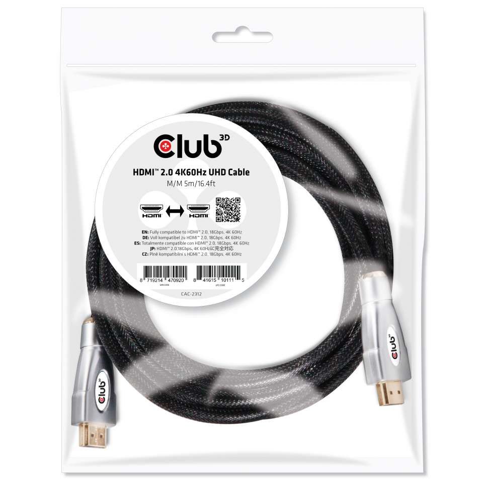 Club3D HDMI 2.0 4K60Hz UHD cable 5m