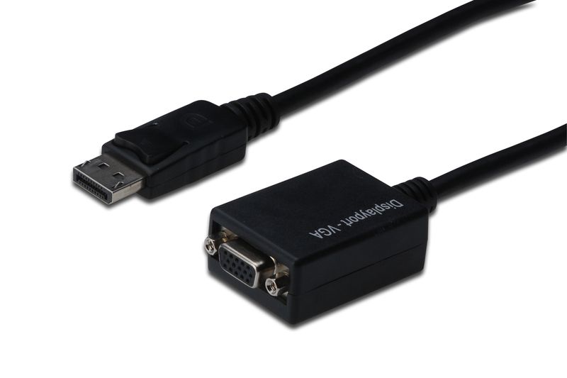 Assmann DisplayPort - VGA Adapter/Converter cable 0,15m Black