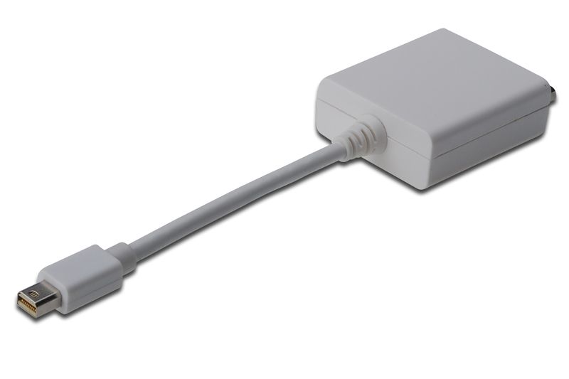 Assmann miniDisplayPort - DVI-I (Dual Link) Adapter/Converter cable 0,15m White