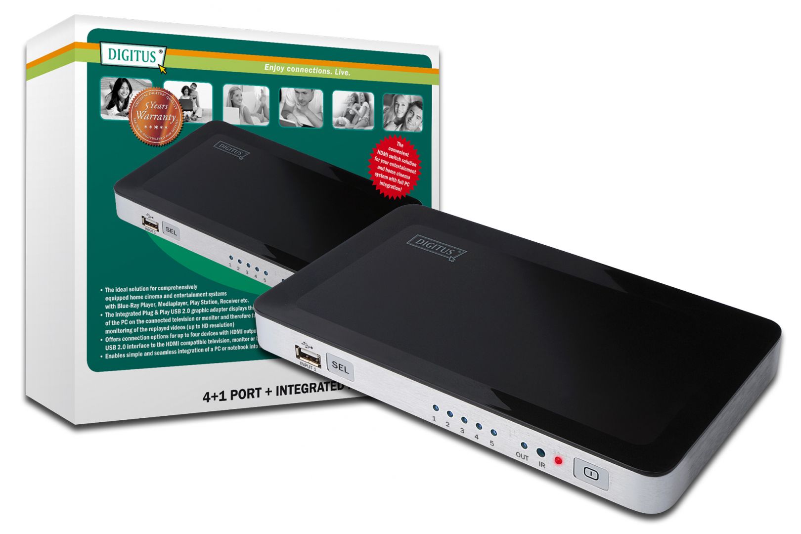 Digitus HDMI USB Video Switch