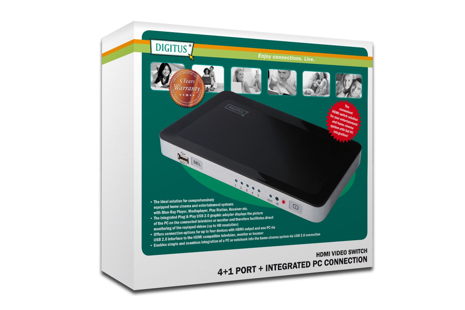 Digitus HDMI USB Video Switch