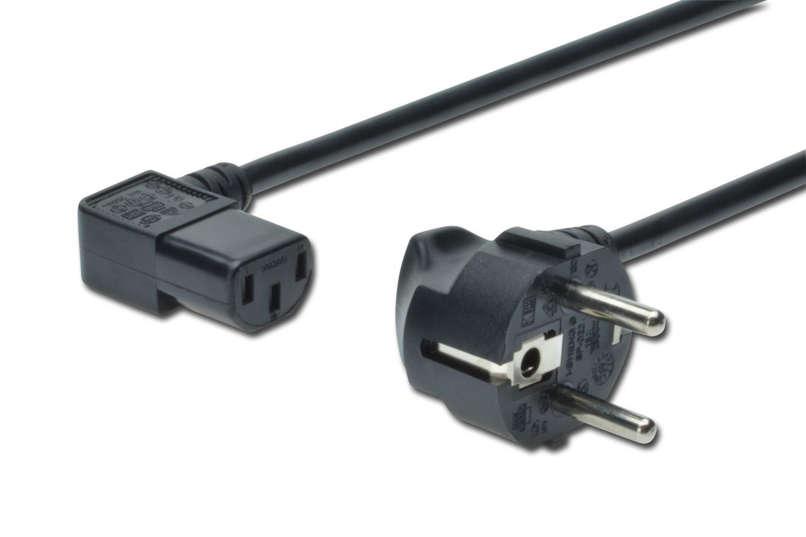 Assmann Power Cord, CEE 7/7 (Typ-F) - C13, 90° angled