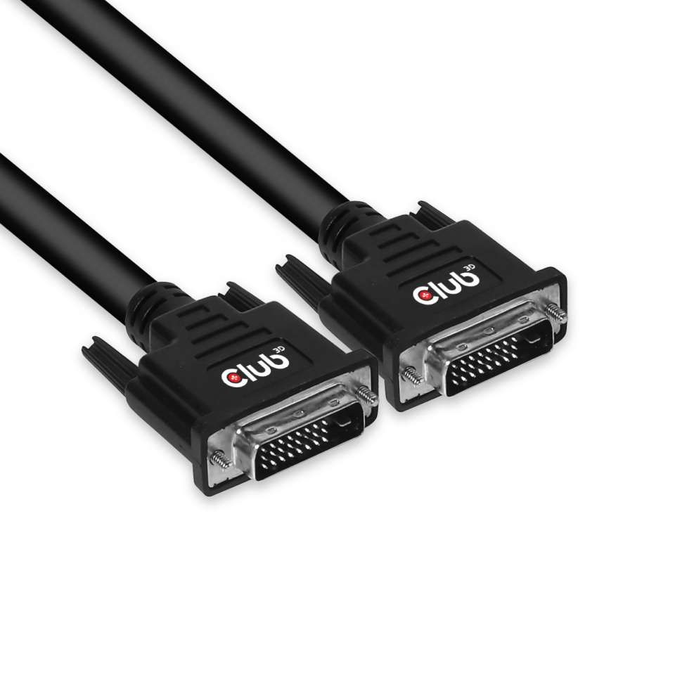 Club3D DVI-D (Dual Link) Bidirectional cable 10m Black