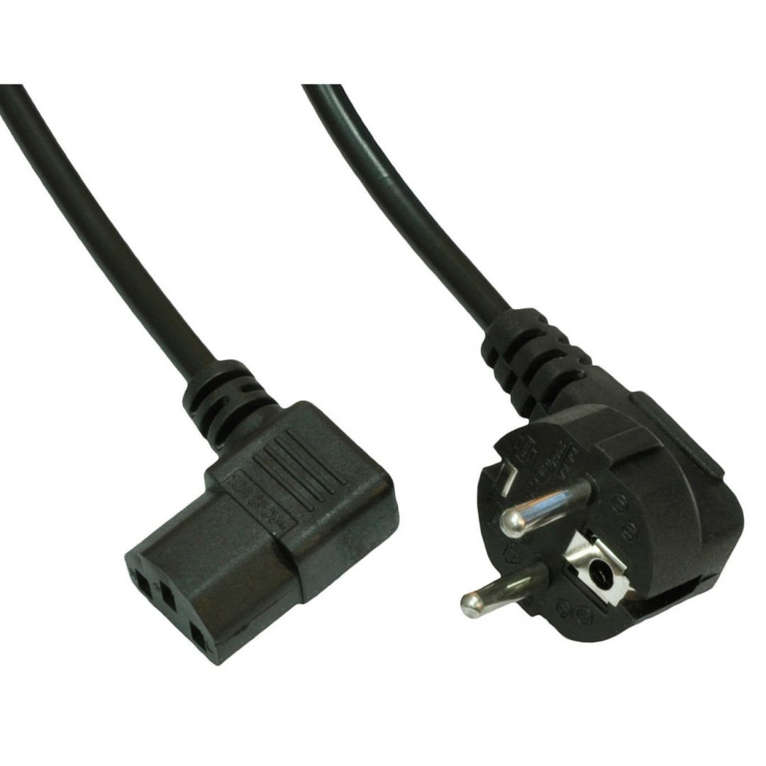 Akyga AK-PC-02A Angle PC Power Cord 1.5m Black