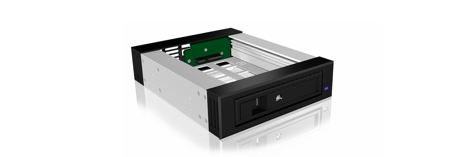 Raidsonic IcyBox IB-129SSK-B Mobile Rack for 3,5"/2,5" SATA/SAS HDD Black