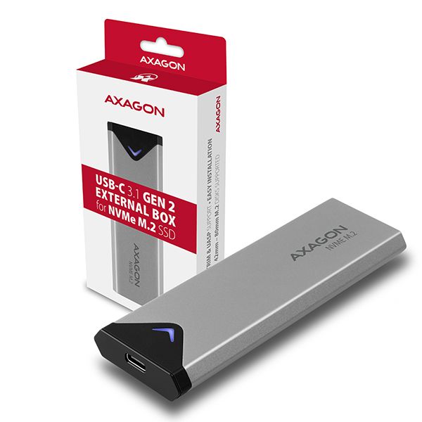 AXAGON EEM2-UG2 USB-C 3.2 Gen 2 NVMe M.2 box