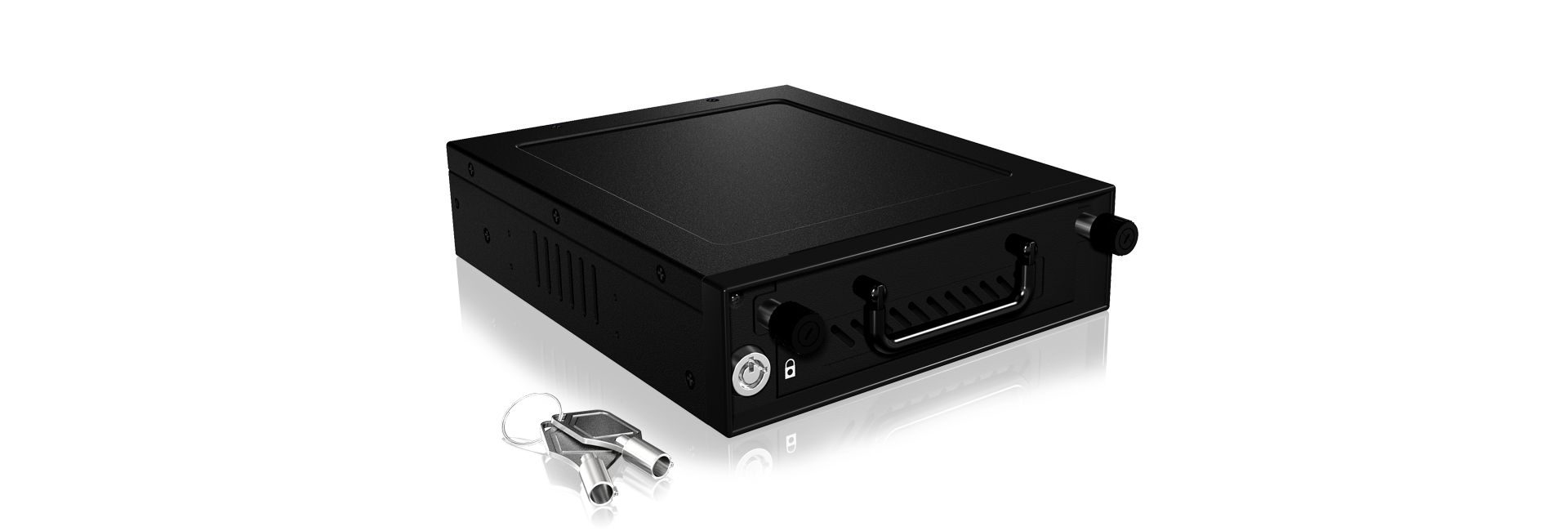 Raidsonic IcyBox IB-148SSK-B 5,25" Mobile Rack for 3,5" & 2,5" SATA/SAS HDD and SSD