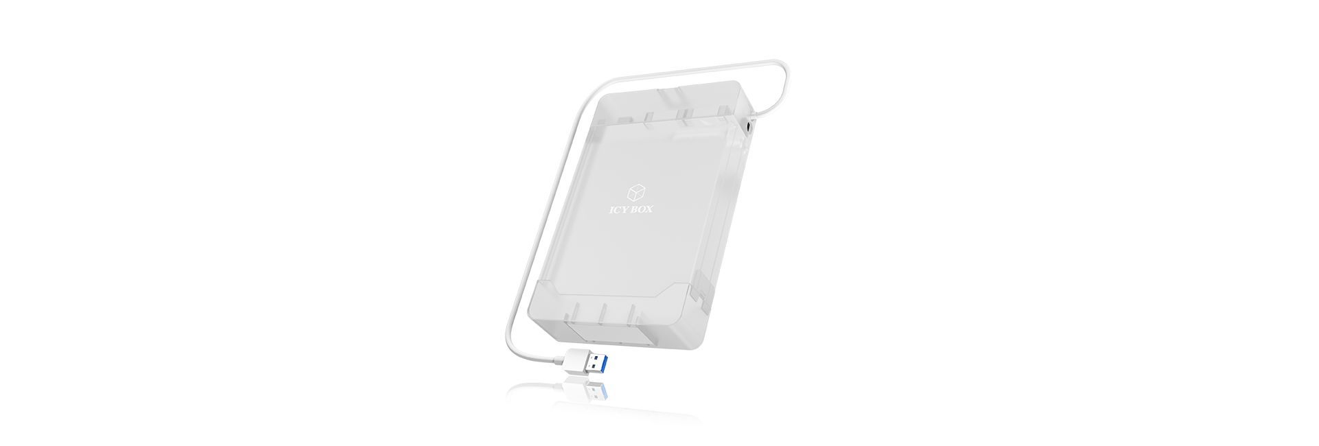 Raidsonic IcyBox IB-AC705-6G USB 3.0 enclosure for a 3.5"/2.5" SATA III drive White