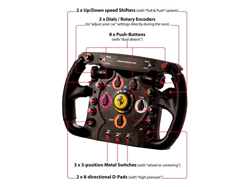 Thrustmaster Ferrari F1 Kiegészítő Kormány Black (Önállóan nem használható!)