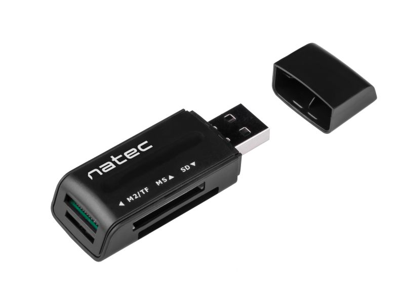 natec Ant 3 USB2.0 Card Reader Black