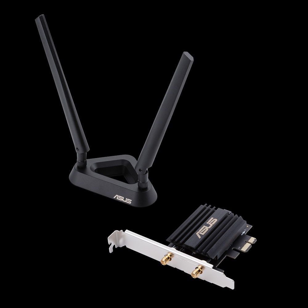 Asus PCE-AX58BT AX3000 Dual Band PCI-E WiFi 6 (802.11ax) Adapter with 2 external antennas