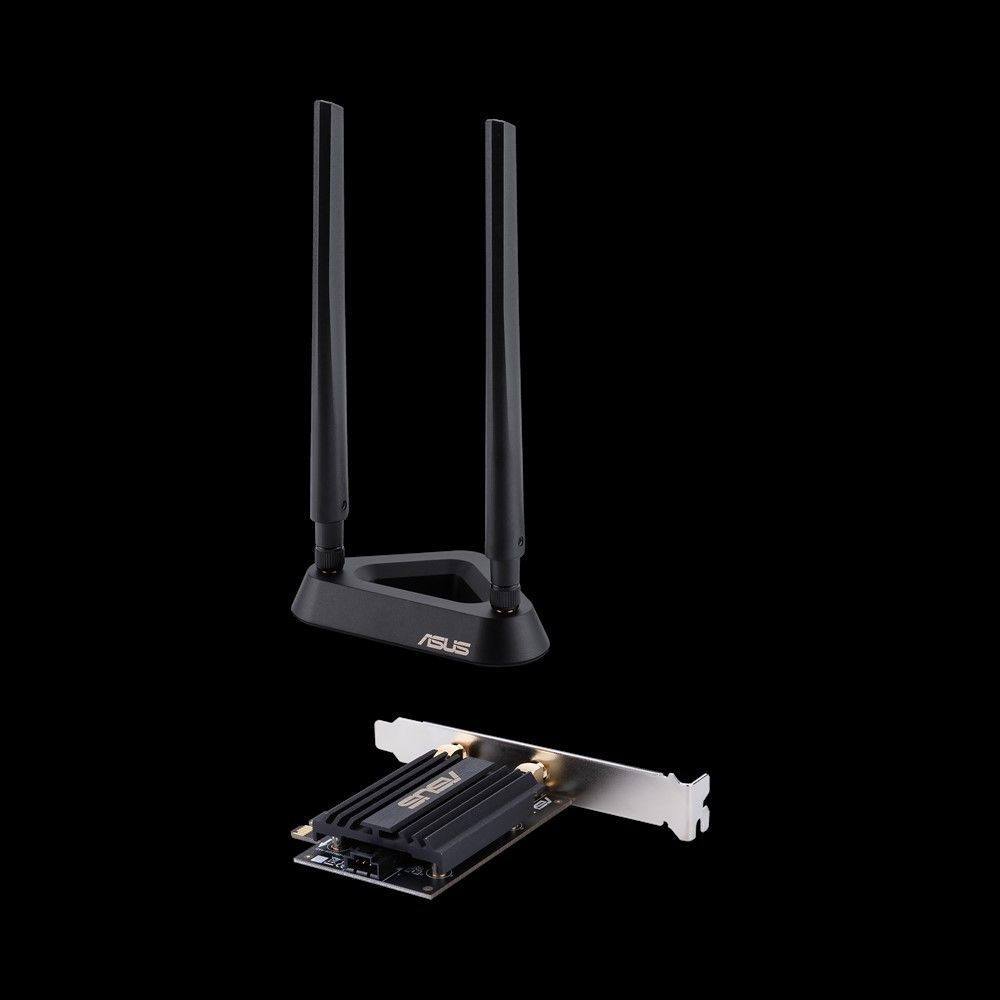 Asus PCE-AX58BT AX3000 Dual Band PCI-E WiFi 6 (802.11ax) Adapter with 2 external antennas