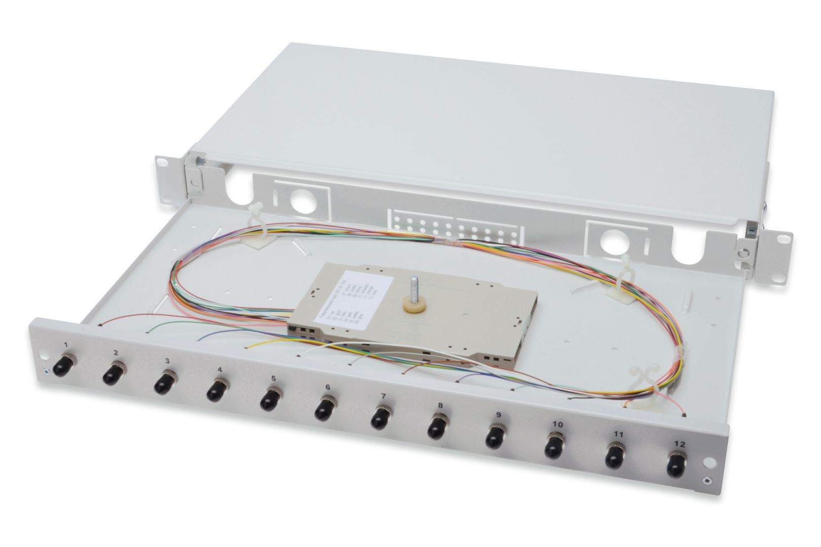 Digitus FO splice box, 1U, equipped, 24x LC DX, OM3