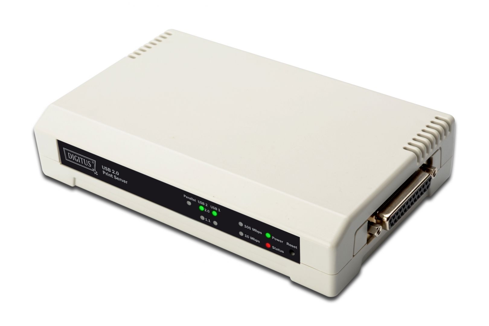 Digitus USB & Parallel Print Server, 3-Port