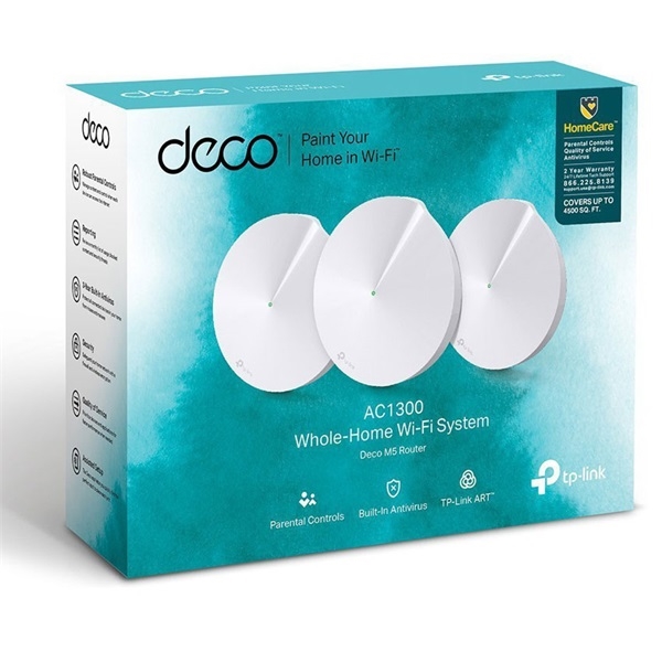 TP-Link AC1300 DECO M5 Wireless Mesh Networking system (3 Pack)